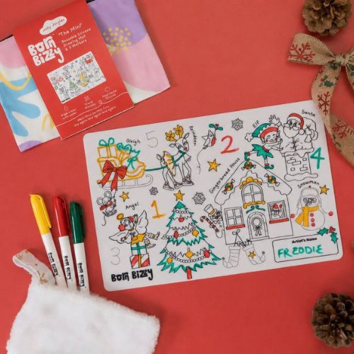 Jolly Jingles Christmas Mini Silicone Colouring Mat Set